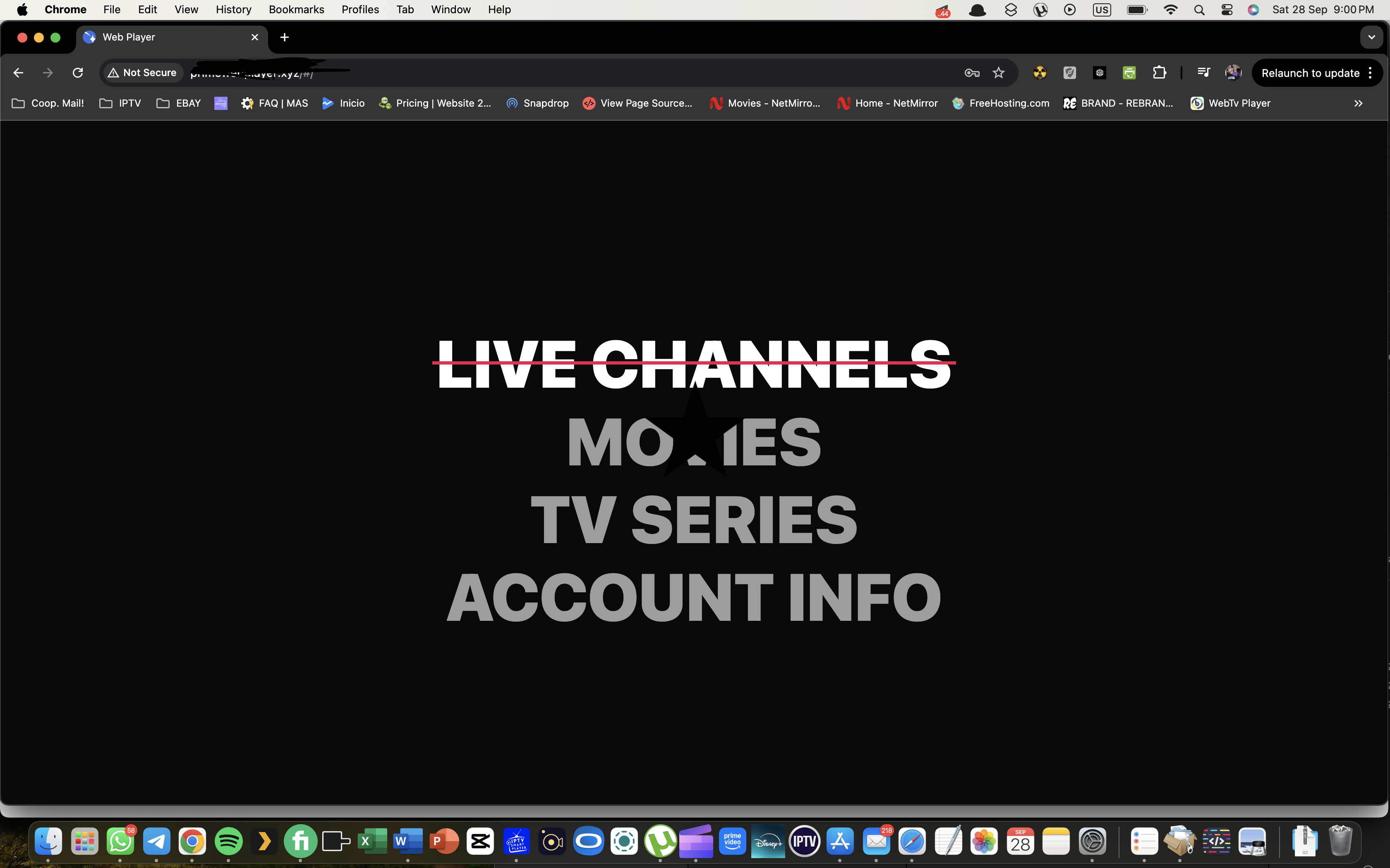 WEB PLAYER for 1 DNS